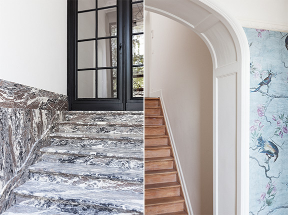 Oud herenhuis A na renovatie, interieurbeeld